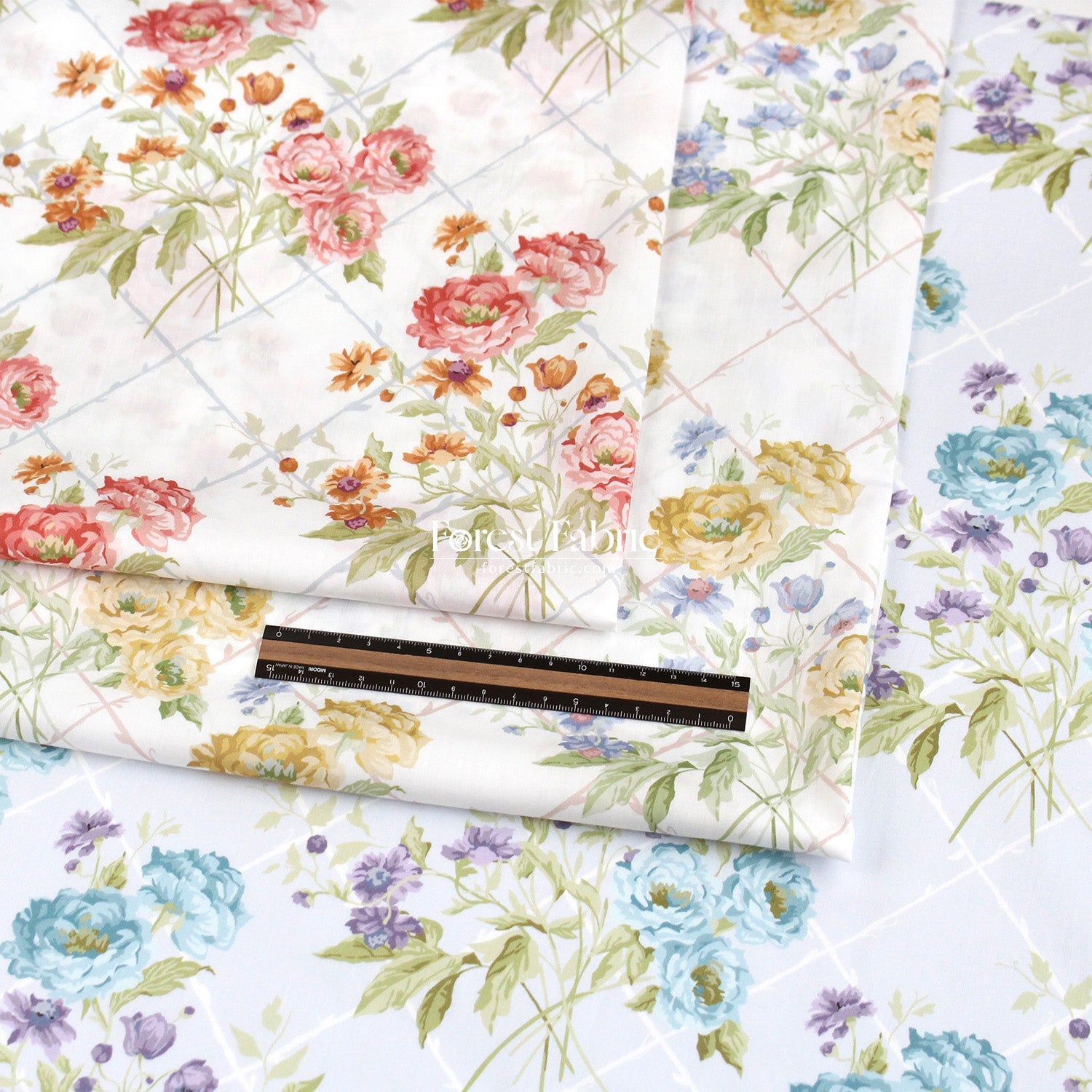 Liberty of London (Tana Lawn™ Cotton Fabric) - BLENHEIM GARDEN - FO:REST Fabric 布恩堂Liberty fabrictana lawnjapanese fabricykk zipper