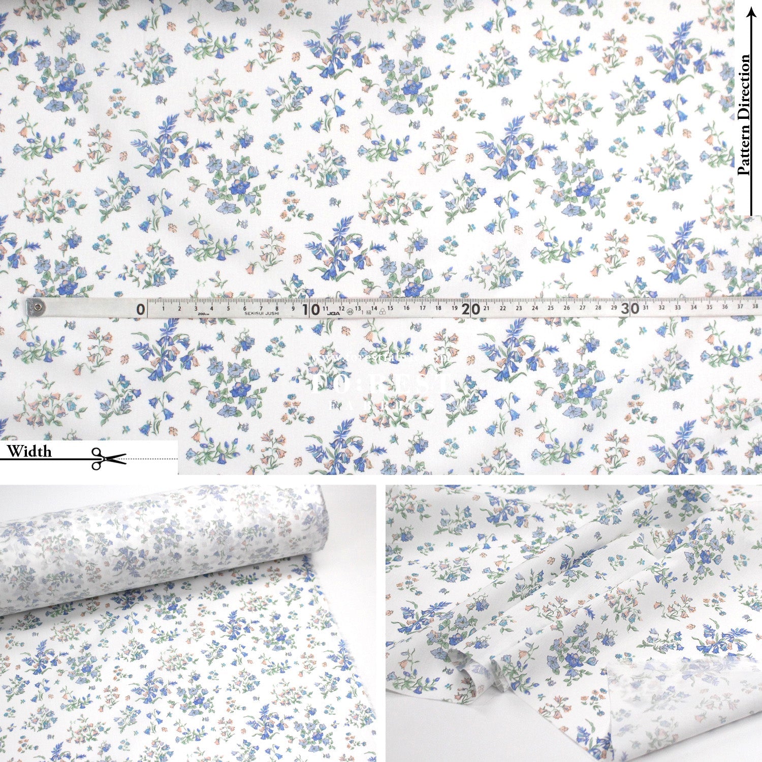 Liberty of London (Tana Lawn™ Cotton Fabric) - Bluebell Fields - FO:REST Fabric 布恩堂Liberty fabrictana lawnjapanese fabricykk zipper