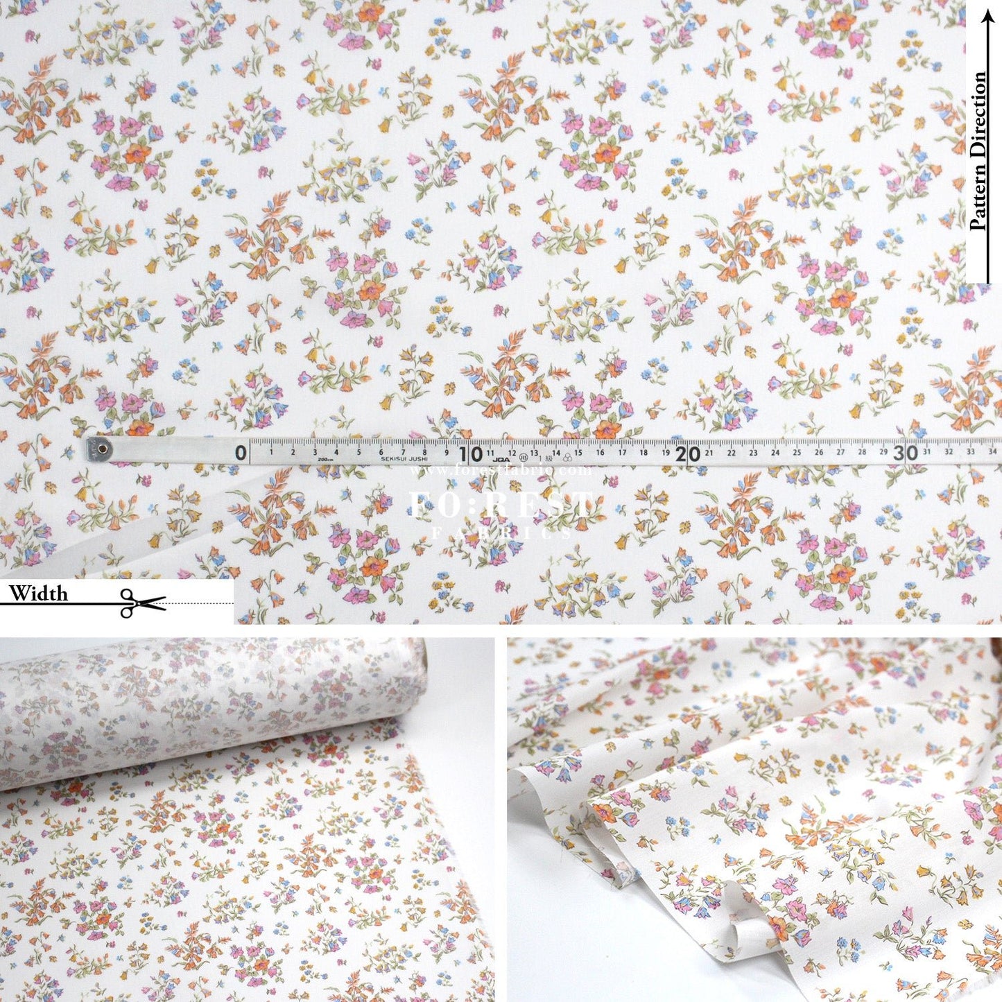 Liberty of London (Tana Lawn™ Cotton Fabric) - Bluebell Fields - FO:REST Fabric 布恩堂Liberty fabrictana lawnjapanese fabricykk zipper