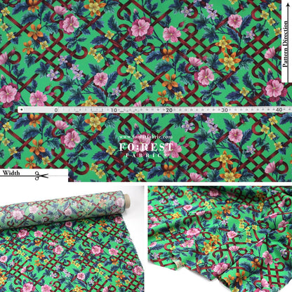 Liberty of London (Tana Lawn™ Cotton Fabric) - Botanical Knot - FO:REST Fabric 布恩堂Liberty fabrictana lawnjapanese fabricykk zipper