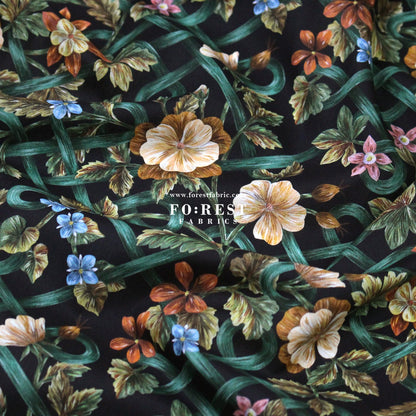 Liberty of London (Tana Lawn™ Cotton Fabric) - Botanical Knot - FO:REST Fabric 布恩堂Liberty fabrictana lawnjapanese fabricykk zipper