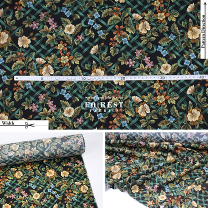 Liberty of London (Tana Lawn™ Cotton Fabric) - Botanical Knot - FO:REST Fabric 布恩堂Liberty fabrictana lawnjapanese fabricykk zipper