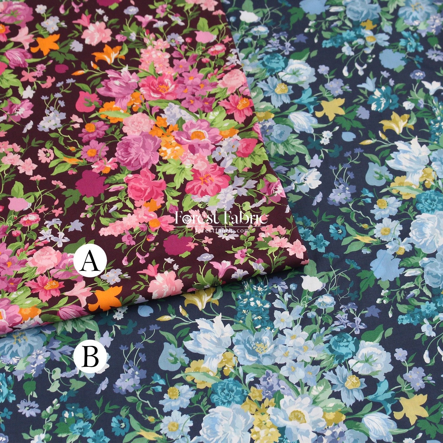 Liberty of London (Tana Lawn™ Cotton Fabric) - BOUQUET CARNIVAL - FO:REST Fabric 布恩堂Liberty fabrictana lawnjapanese fabricykk zipper