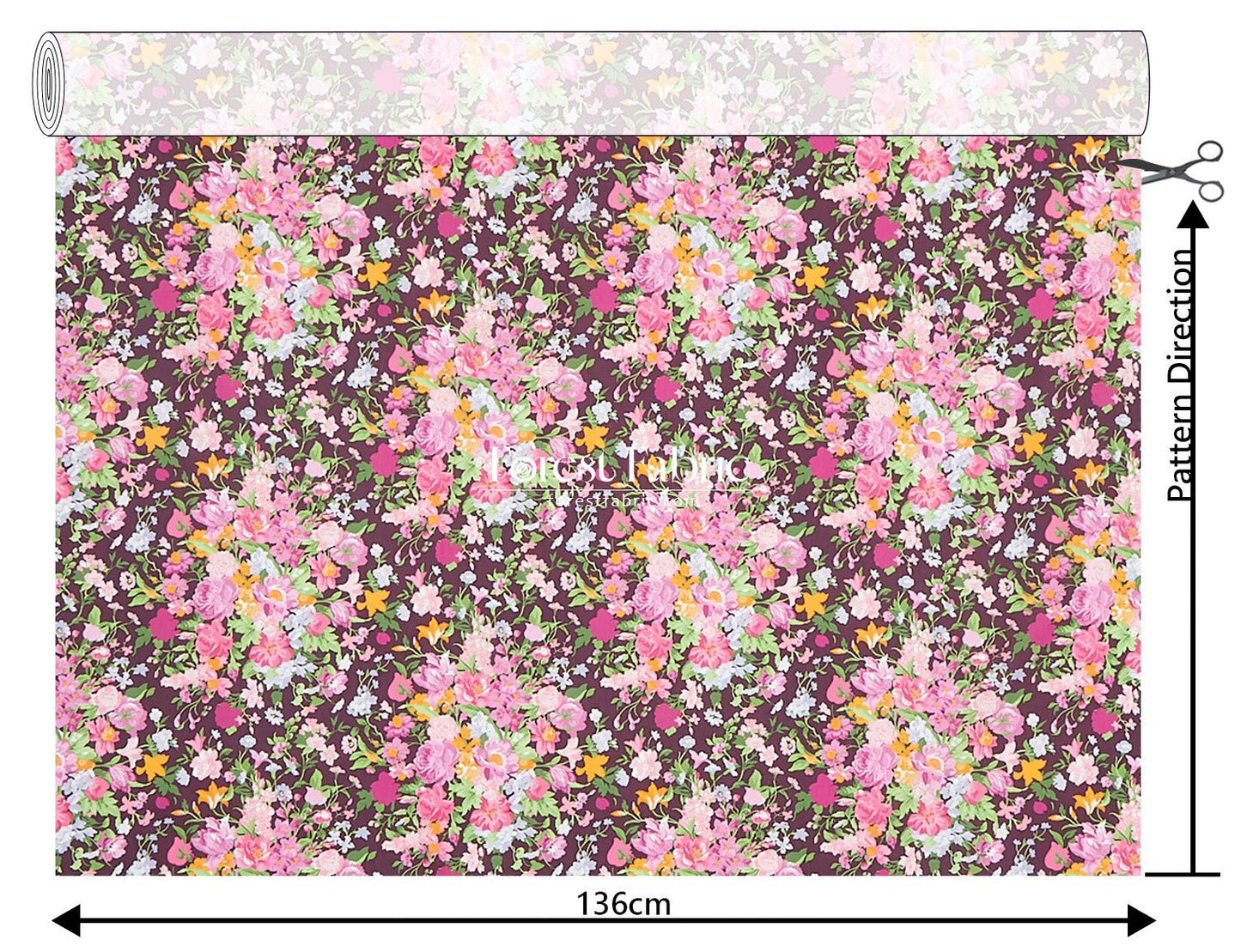 Liberty of London (Tana Lawn™ Cotton Fabric) - BOUQUET CARNIVAL - FO:REST Fabric 布恩堂Liberty fabrictana lawnjapanese fabricykk zipper
