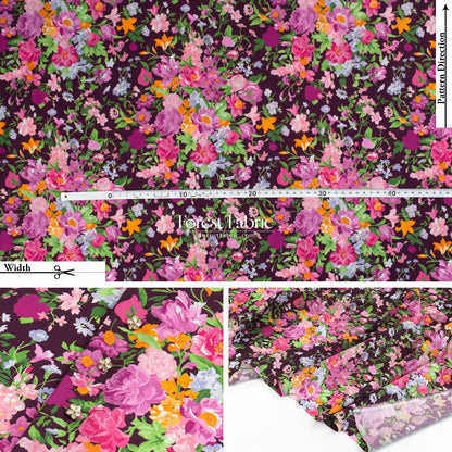 Liberty of London (Tana Lawn™ Cotton Fabric) - BOUQUET CARNIVAL - FO:REST Fabric 布恩堂Liberty fabrictana lawnjapanese fabricykk zipper