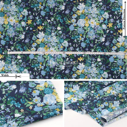Liberty of London (Tana Lawn™ Cotton Fabric) - BOUQUET CARNIVAL - FO:REST Fabric 布恩堂Liberty fabrictana lawnjapanese fabricykk zipper