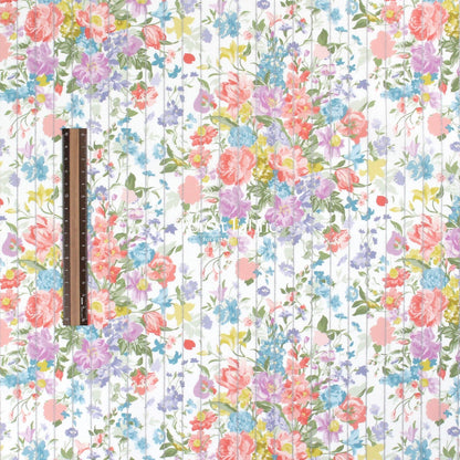 Liberty of London (Tana Lawn™ Cotton Fabric) - BOUQUET PARADE Metallic - FO:REST Fabric 布恩堂Liberty fabrictana lawnjapanese fabricykk zipper