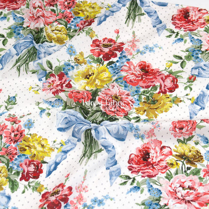 Liberty of London (Tana Lawn™ Cotton Fabric) - BOUQUET PARADE Metallic - FO:REST Fabric 布恩堂Liberty fabrictana lawnjapanese fabricykk zipper