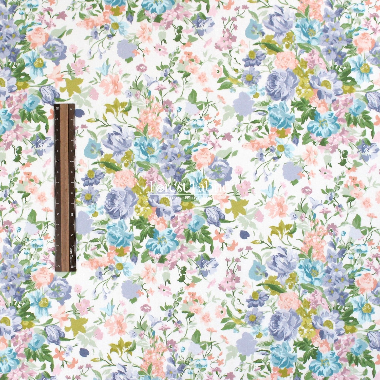 Liberty of London (Tana Lawn™ Cotton Fabric) - BOUQUET PARADE - FO:REST Fabric 布恩堂Liberty fabrictana lawnjapanese fabricykk zipper
