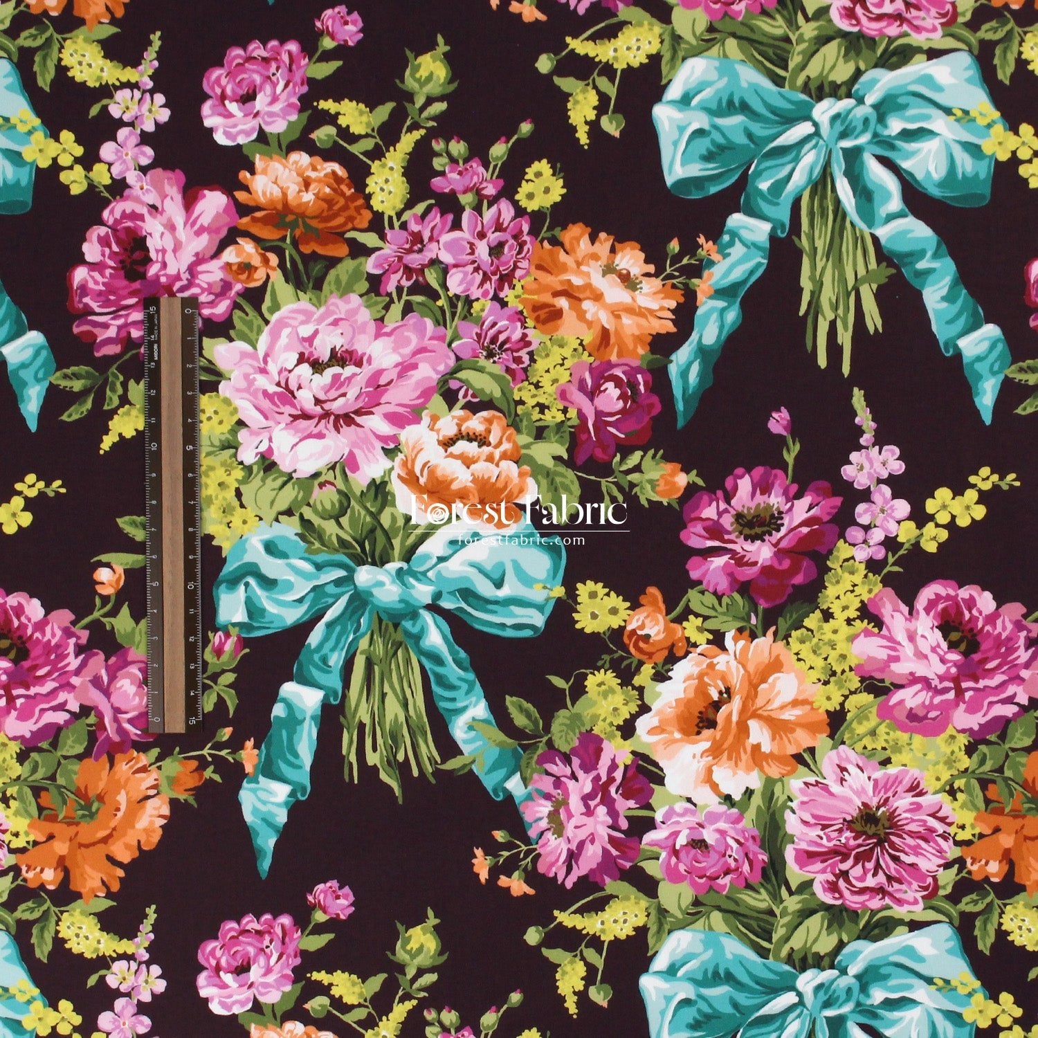 Liberty of London (Tana Lawn™ Cotton Fabric) - BOW BOUQUET - FO:REST Fabric 布恩堂Liberty fabrictana lawnjapanese fabricykk zipper