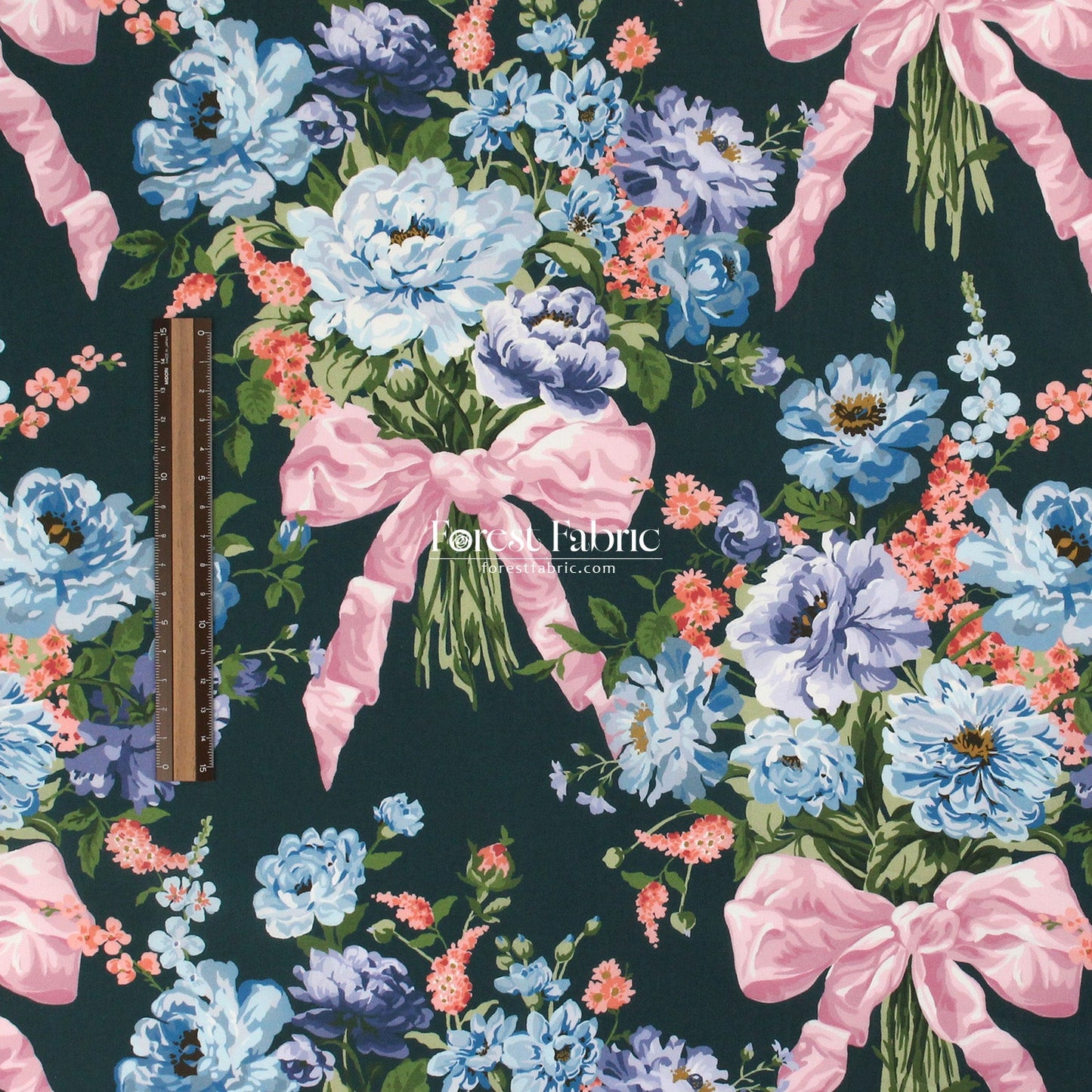 Liberty of London (Tana Lawn™ Cotton Fabric) - BOW BOUQUET - FO:REST Fabric 布恩堂Liberty fabrictana lawnjapanese fabricykk zipper