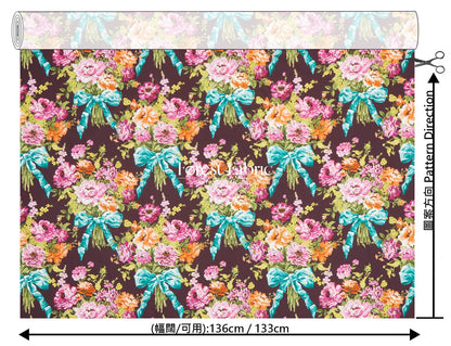 Liberty of London (Tana Lawn™ Cotton Fabric) - BOW BOUQUET - FO:REST Fabric 布恩堂Liberty fabrictana lawnjapanese fabricykk zipper