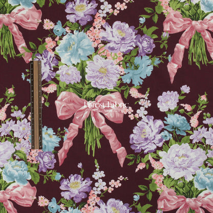 Liberty of London (Tana Lawn™ Cotton Fabric) - BOW BOUQUET - FO:REST Fabric 布恩堂Liberty fabrictana lawnjapanese fabricykk zipper