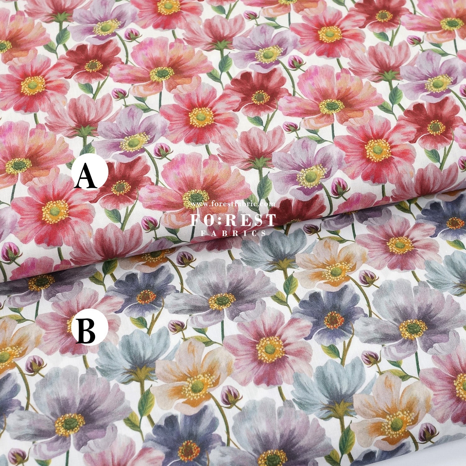 Liberty of London (Tana Lawn™ Cotton Fabric) - Briony - FO:REST Fabric 布恩堂Liberty fabrictana lawnjapanese fabricykk zipper