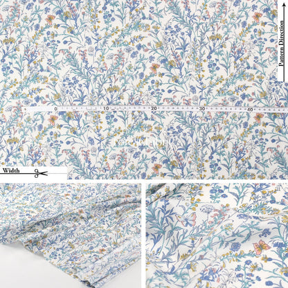 Liberty of London (Tana Lawn™ Cotton Fabric) - Butterfly meadow - FO:REST Fabric 布恩堂Liberty fabrictana lawnjapanese fabricykk zipper
