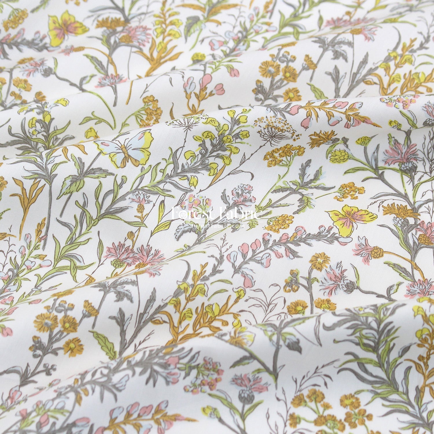 Liberty of London (Tana Lawn™ Cotton Fabric) - Butterfly meadow - FO:REST Fabric 布恩堂Liberty fabrictana lawnjapanese fabricykk zipper