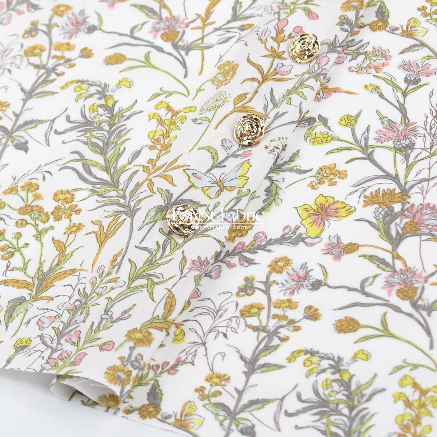 Liberty of London (Tana Lawn™ Cotton Fabric) - Butterfly meadow - FO:REST Fabric 布恩堂Liberty fabrictana lawnjapanese fabricykk zipper