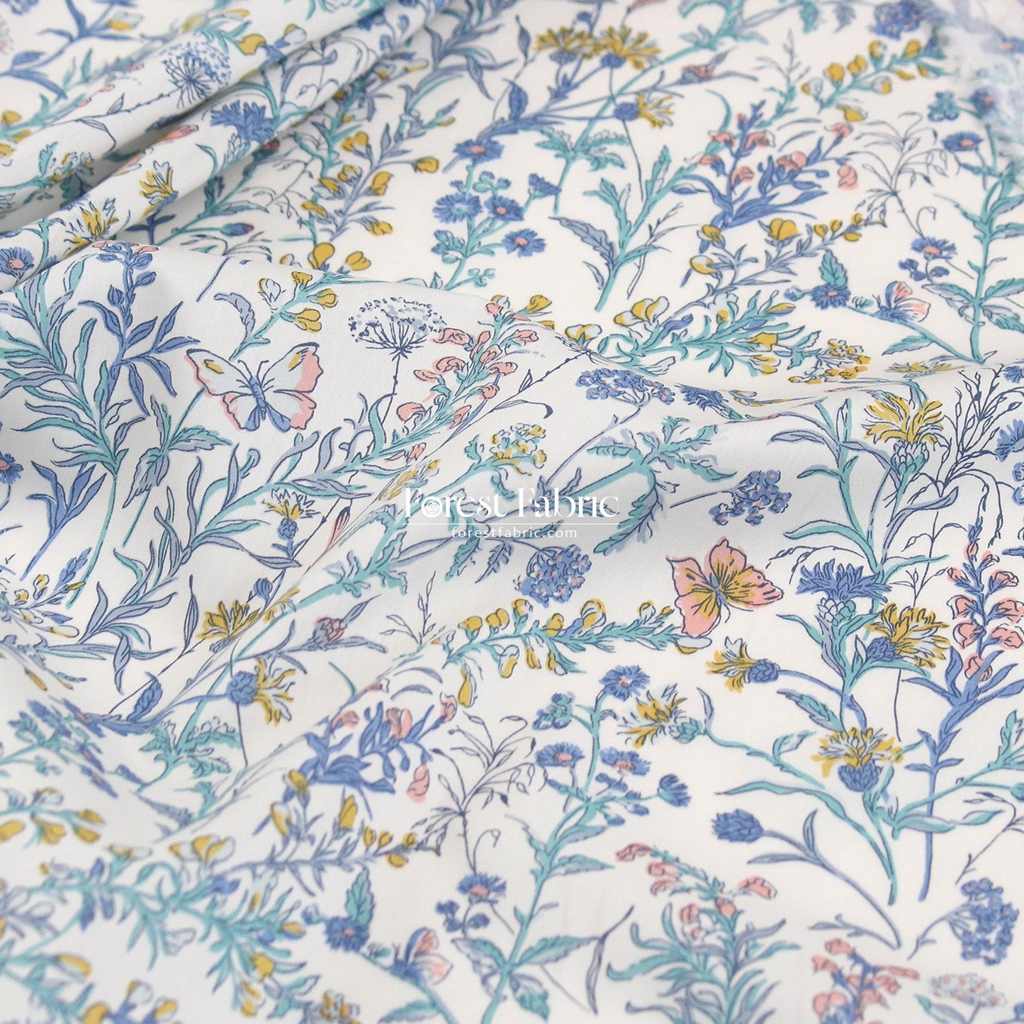 Liberty of London (Tana Lawn™ Cotton Fabric) - Butterfly meadow - FO:REST Fabric 布恩堂Liberty fabrictana lawnjapanese fabricykk zipper
