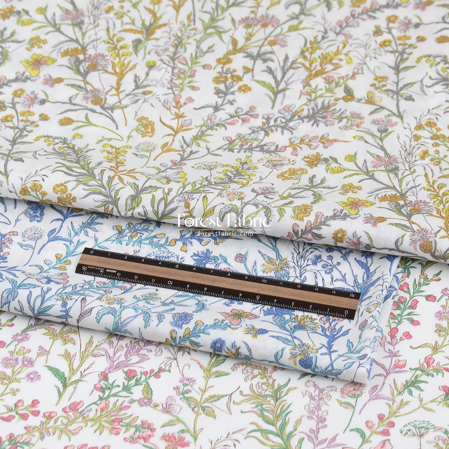 Liberty of London (Tana Lawn™ Cotton Fabric) - Butterfly meadow - FO:REST Fabric 布恩堂Liberty fabrictana lawnjapanese fabricykk zipper