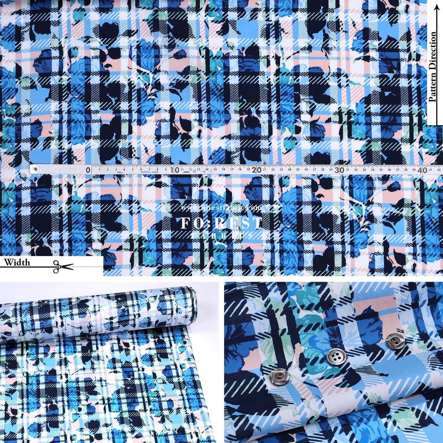 Liberty of London (Tana Lawn™ Cotton Fabric) - Carline Rebel - FO:REST Fabric 布恩堂Liberty fabrictana lawnjapanese fabricykk zipper