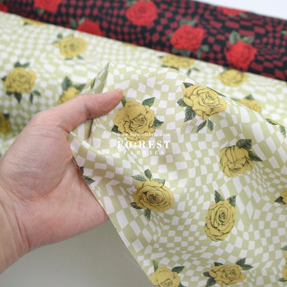 Liberty of London (Tana Lawn® Cotton Fabric) - Chequered Rose - FO:REST Fabric 布恩堂Liberty fabrictana lawnjapanese fabricykk zipper