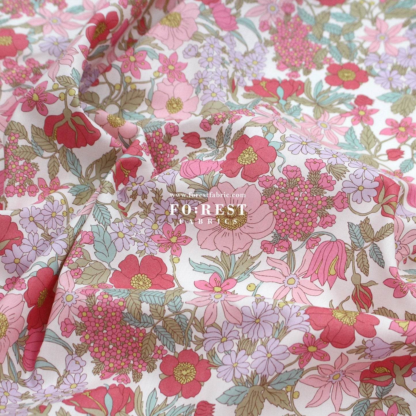 Liberty of London (Tana Lawn™ Cotton Fabric) - Clarabell - FO:REST Fabric 布恩堂Liberty fabrictana lawnjapanese fabricykk zipper