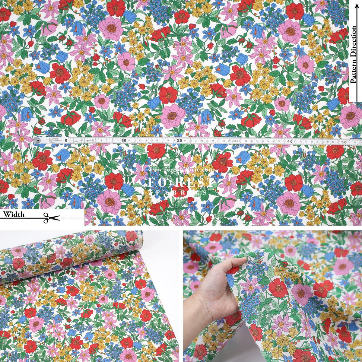 Liberty of London (Tana Lawn™ Cotton Fabric) - Clarabell - FO:REST Fabric 布恩堂Liberty fabrictana lawnjapanese fabricykk zipper