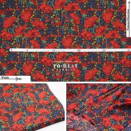 Liberty of London (Tana Lawn™ Cotton Fabric) - Clementina Daisy - FO:REST Fabric 布恩堂Liberty fabrictana lawnjapanese fabricykk zipper