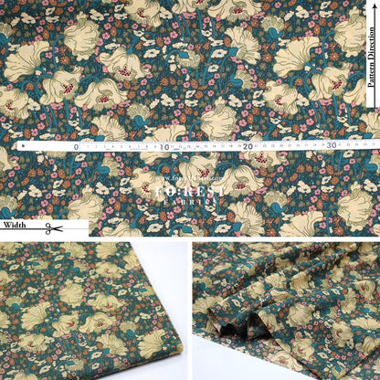 Liberty of London (Tana Lawn™ Cotton Fabric) - Clementina Daisy - FO:REST Fabric 布恩堂Liberty fabrictana lawnjapanese fabricykk zipper