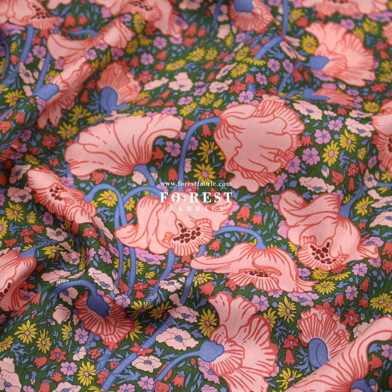 Liberty of London (Tana Lawn™ Cotton Fabric) - Clementina Daisy - FO:REST Fabric 布恩堂Liberty fabrictana lawnjapanese fabricykk zipper