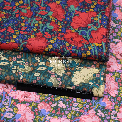 Liberty of London (Tana Lawn™ Cotton Fabric) - Clementina Daisy - FO:REST Fabric 布恩堂Liberty fabrictana lawnjapanese fabricykk zipper