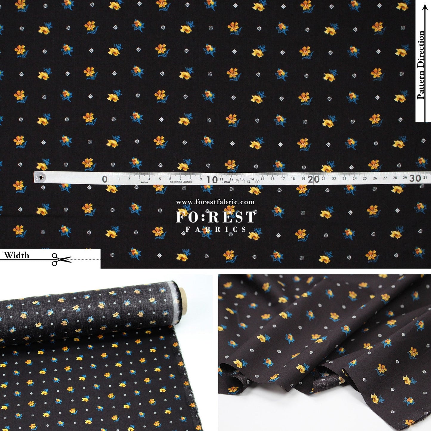 Liberty of London (Tana Lawn™ Cotton Fabric) - Clio - FO:REST Fabric 布恩堂Liberty fabrictana lawnjapanese fabricykk zipper