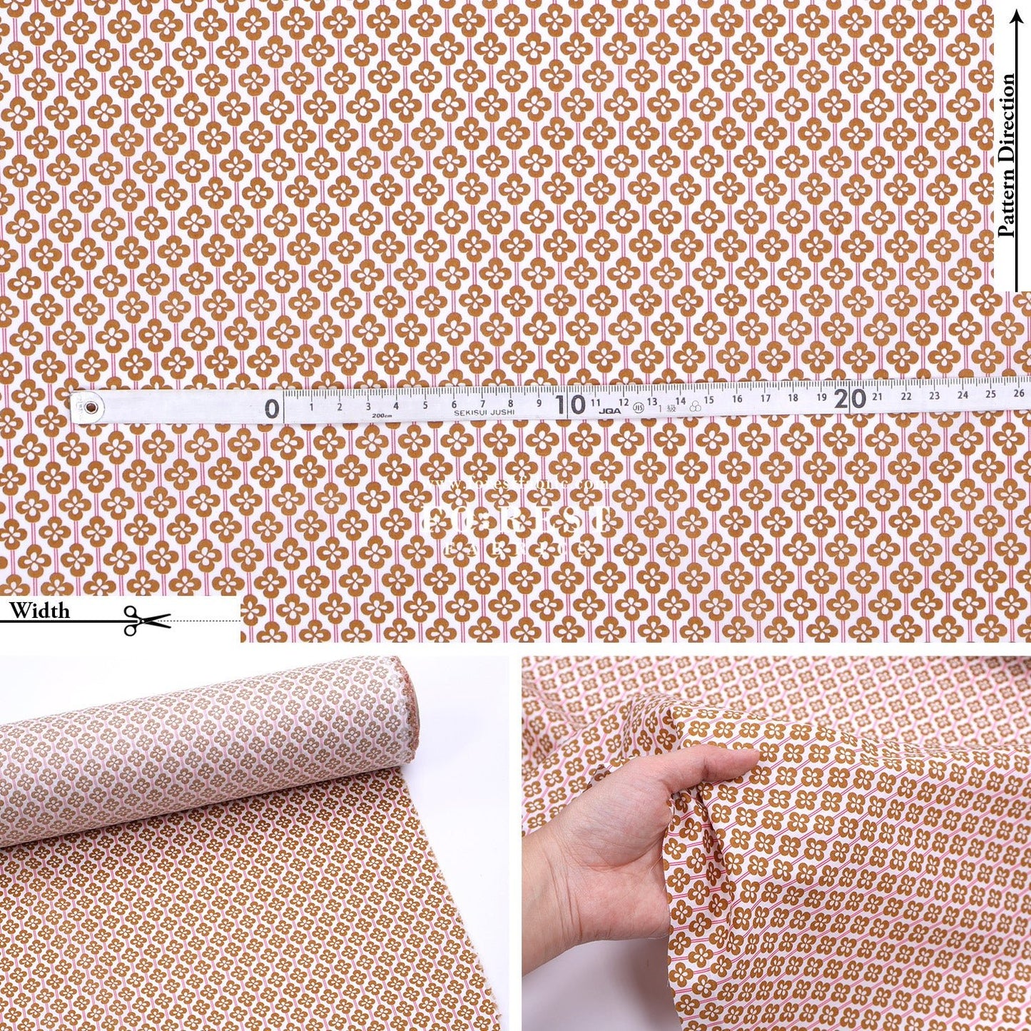 Liberty of London (Tana Lawn™ Cotton Fabric) - Clover Fiflds - FO:REST Fabric 布恩堂Liberty fabrictana lawnjapanese fabricykk zipper