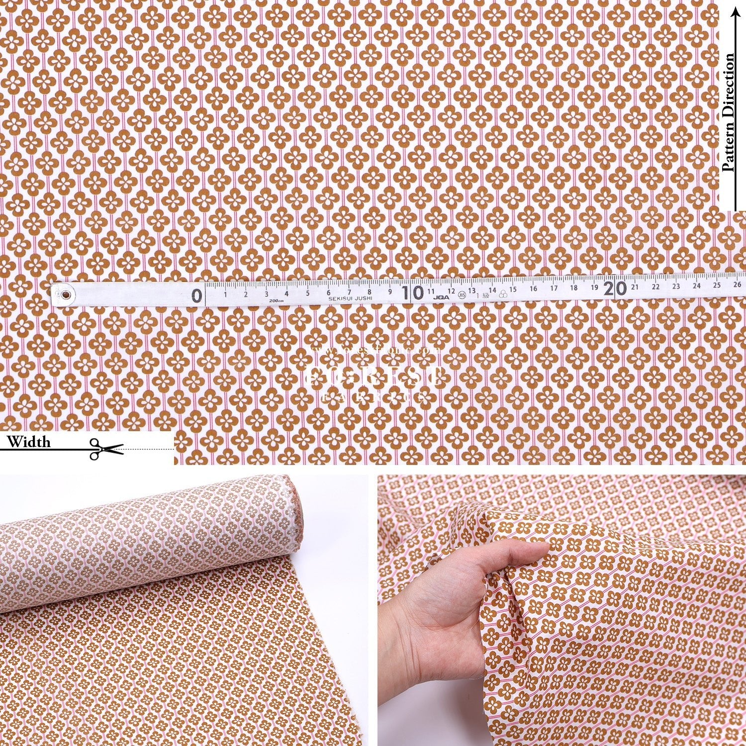 Liberty of London (Tana Lawn™ Cotton Fabric) - Clover Fiflds - FO:REST Fabric 布恩堂Liberty fabrictana lawnjapanese fabricykk zipper