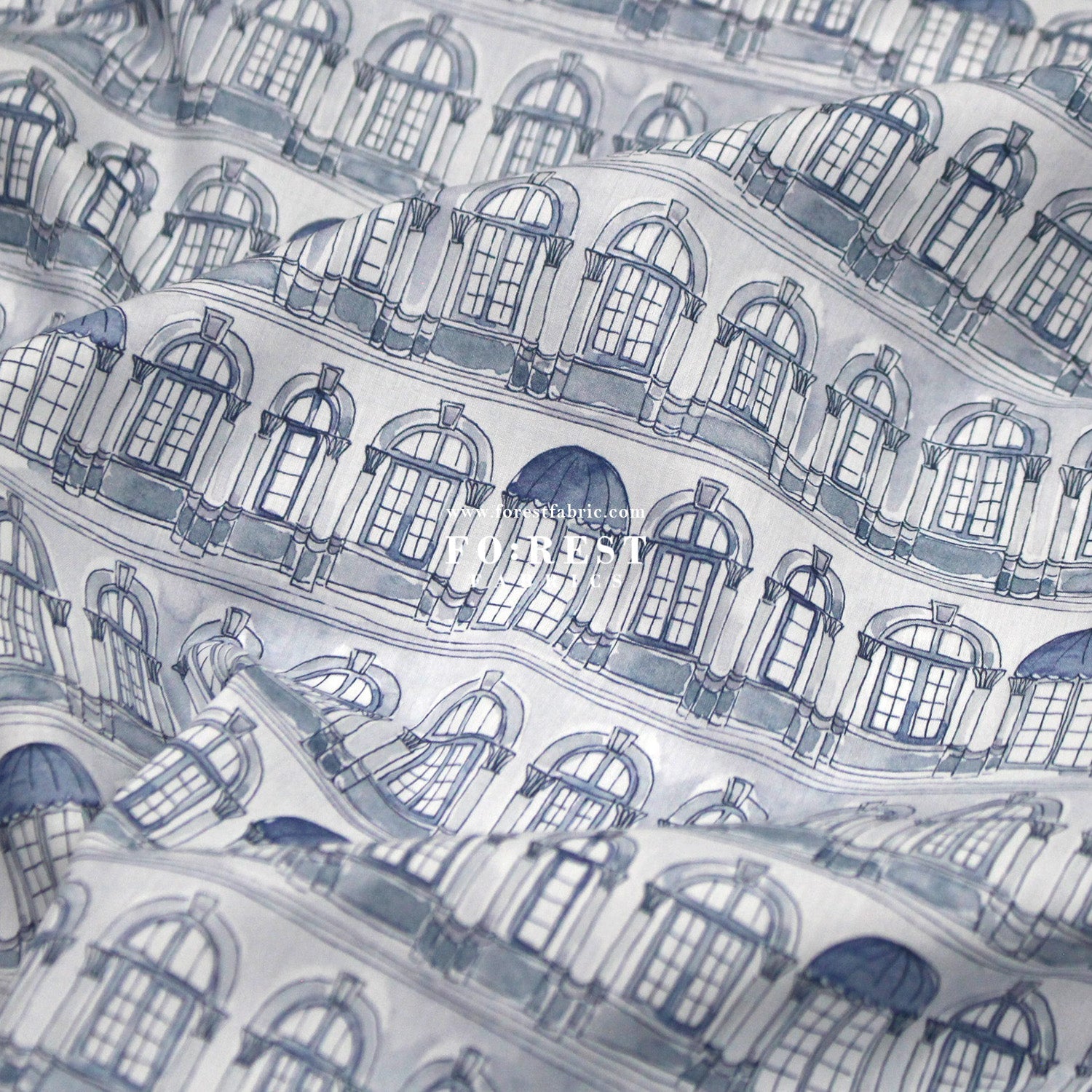 Liberty of London (Tana Lawn™ Cotton Fabric) - Colonial Arches - FO:REST Fabric 布恩堂Liberty fabrictana lawnjapanese fabricykk zipper