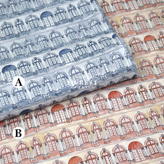 Liberty of London (Tana Lawn™ Cotton Fabric) - Colonial Arches - FO:REST Fabric 布恩堂Liberty fabrictana lawnjapanese fabricykk zipper