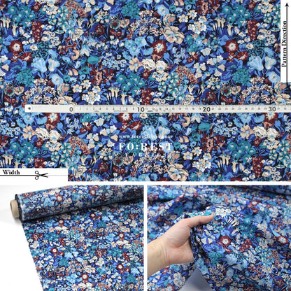 Liberty of London (Tana Lawn™ Cotton Fabric) - Cottage Garden - FO:REST Fabric 布恩堂Liberty fabrictana lawnjapanese fabricykk zipper
