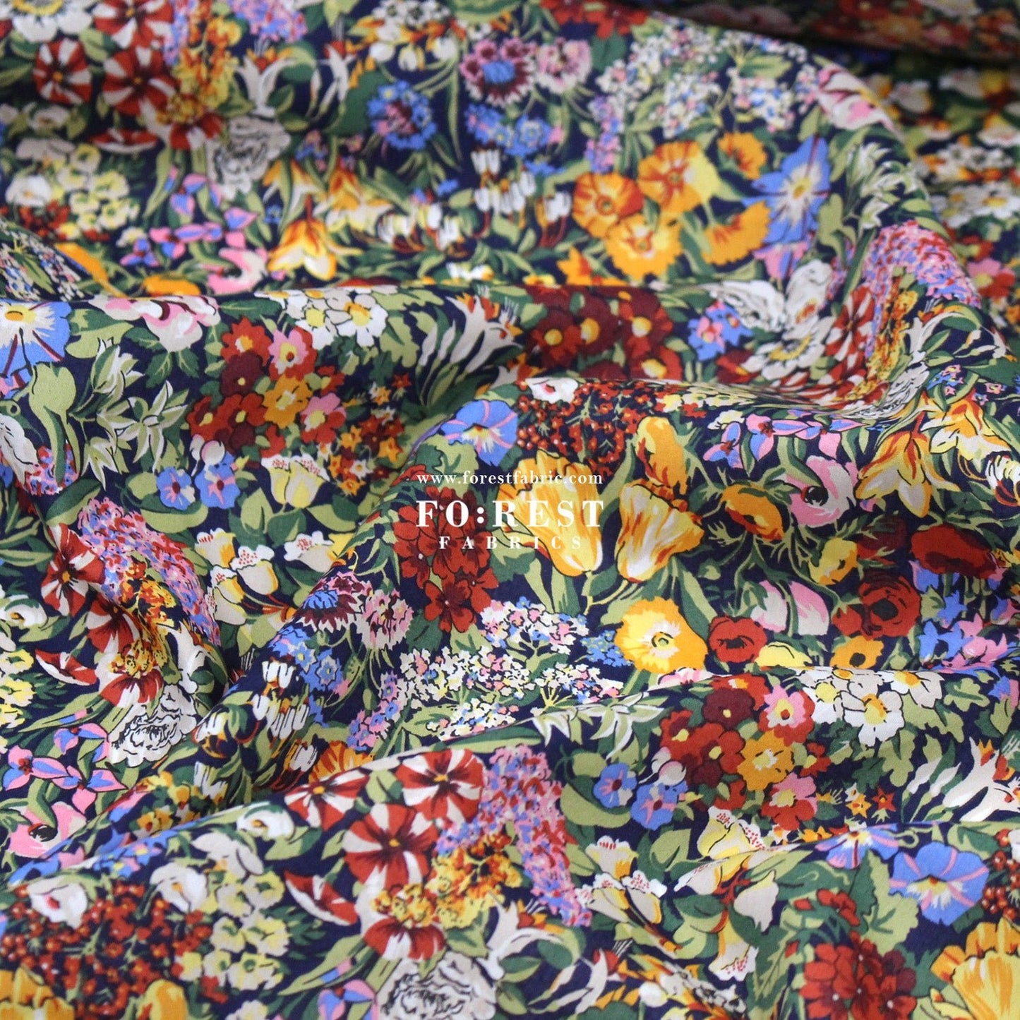 Liberty of London (Tana Lawn™ Cotton Fabric) - Cottage Garden - FO:REST Fabric 布恩堂Liberty fabrictana lawnjapanese fabricykk zipper