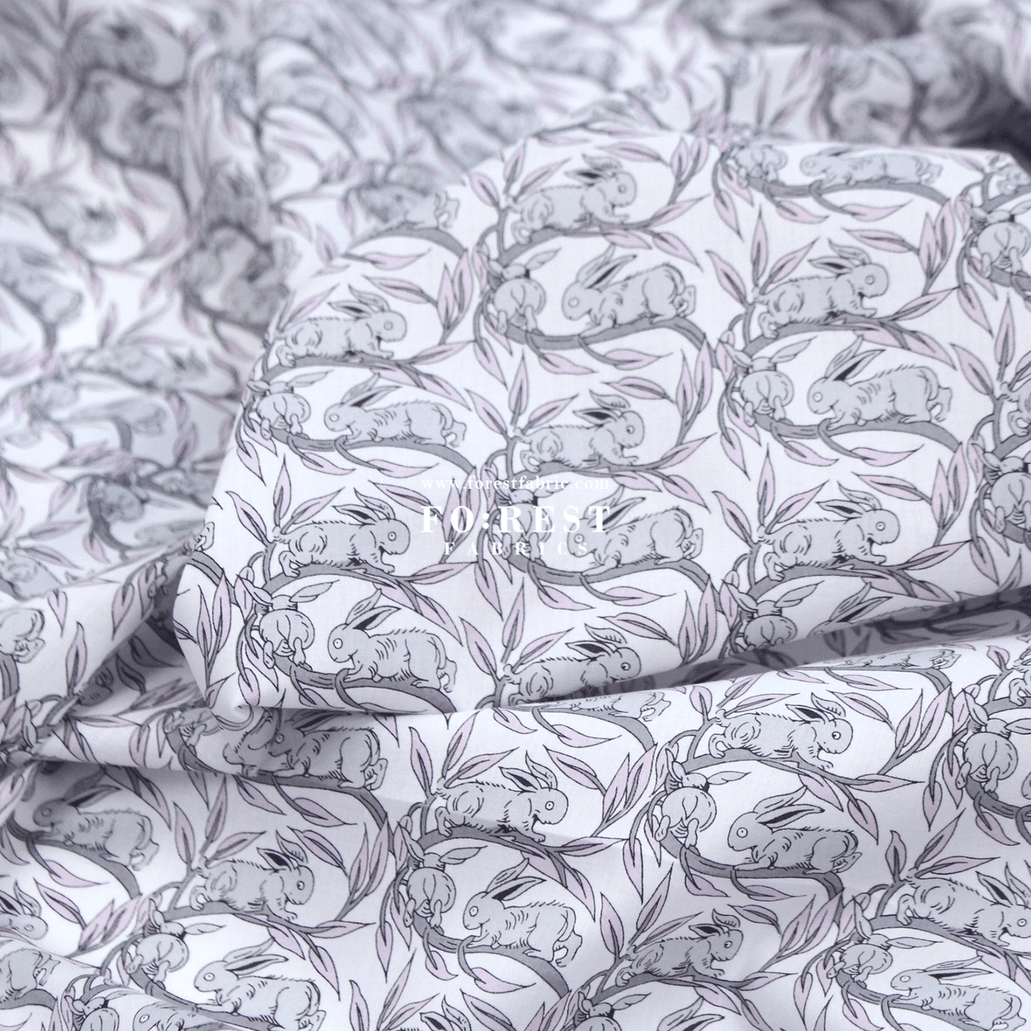Liberty of London (Tana Lawn® Cotton Fabric) - Cotton Tail - FO:REST Fabric 布恩堂Liberty fabrictana lawnjapanese fabricykk zipper