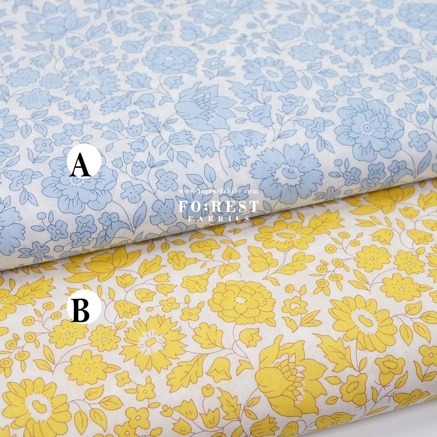Liberty of London (Tana Lawn™ Cotton Fabric) - Danjo Sky - FO:REST Fabric 布恩堂Liberty fabrictana lawnjapanese fabricykk zipper