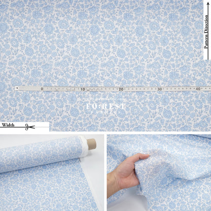 Liberty of London (Tana Lawn™ Cotton Fabric) - Danjo Sky - FO:REST Fabric 布恩堂Liberty fabrictana lawnjapanese fabricykk zipper