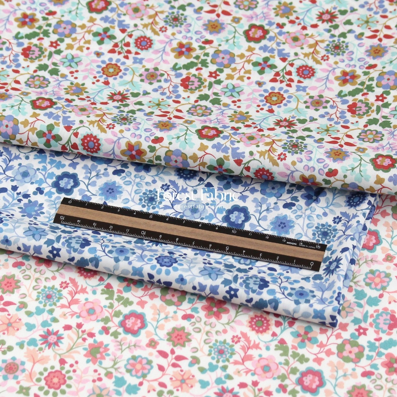 Liberty of London (Tana Lawn™ Cotton Fabric) - Dasha Floral - FO:REST Fabric 布恩堂Liberty fabrictana lawnjapanese fabricykk zipper