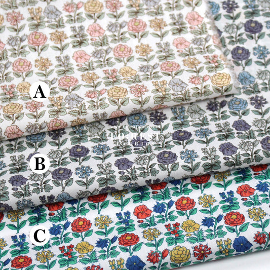 Liberty of London (Tana Lawn™ Cotton Fabric) - Davalia Flowers - FO:REST Fabric 布恩堂Liberty fabrictana lawnjapanese fabricykk zipper