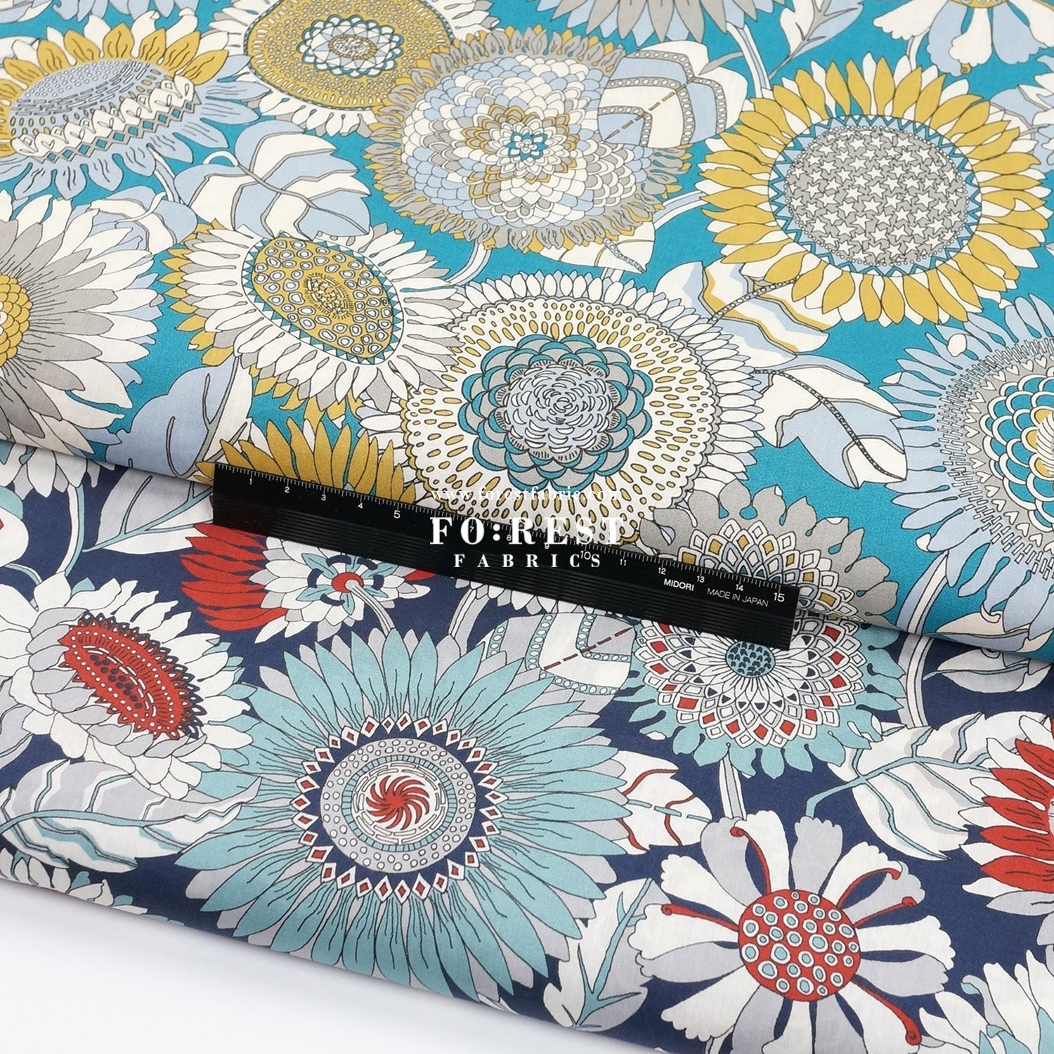 Liberty of London (Tana Lawn™ Cotton Fabric) - Dusk - FO:REST Fabric 布恩堂Liberty fabrictana lawnjapanese fabricykk zipper