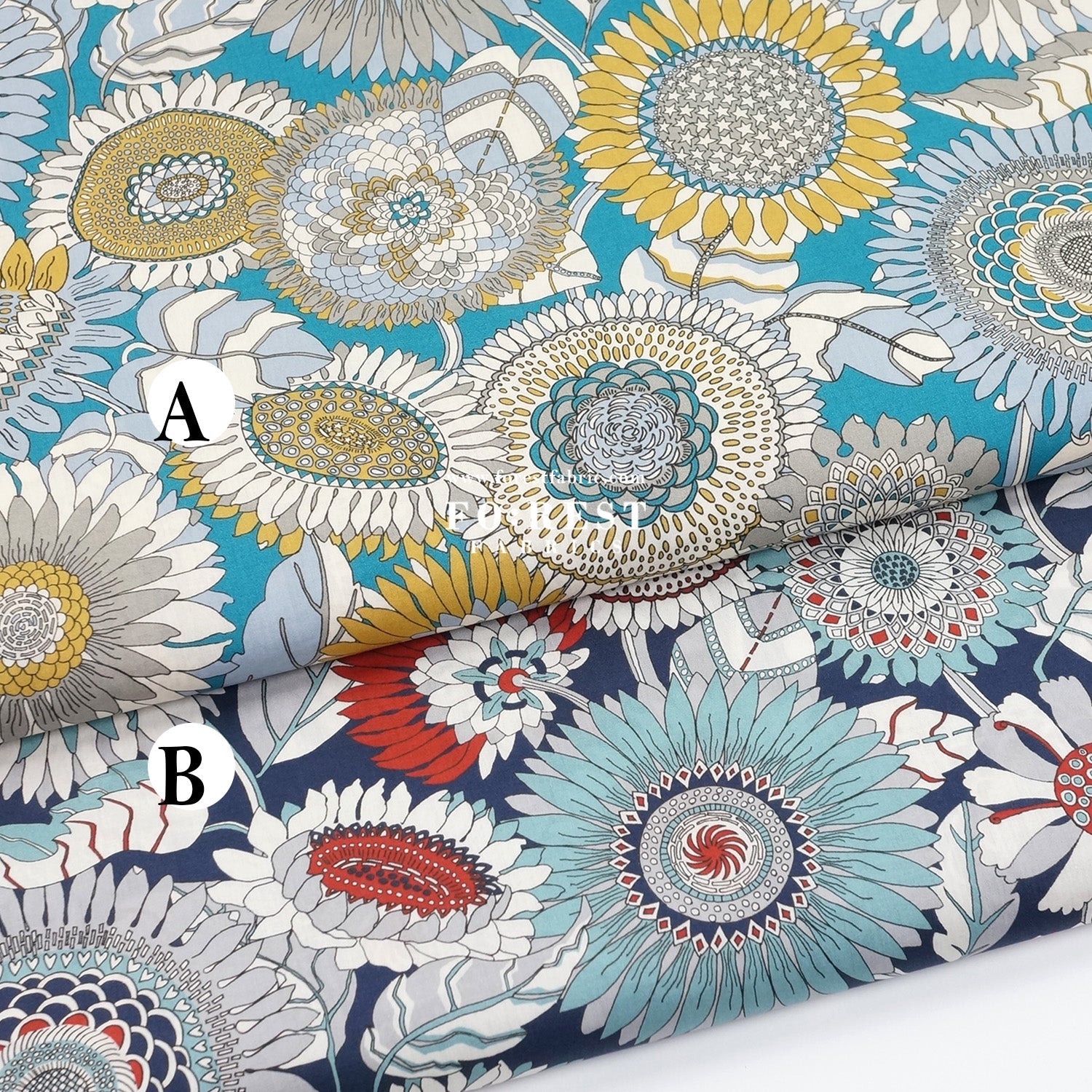 Liberty of London (Tana Lawn™ Cotton Fabric) - Dusk - FO:REST Fabric 布恩堂Liberty fabrictana lawnjapanese fabricykk zipper