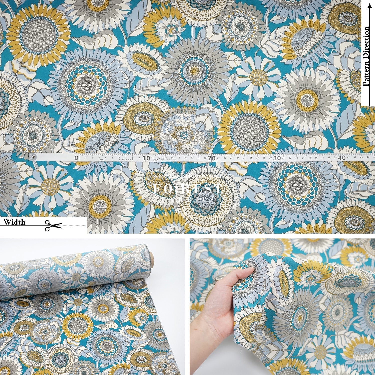 Liberty of London (Tana Lawn™ Cotton Fabric) - Dusk - FO:REST Fabric 布恩堂Liberty fabrictana lawnjapanese fabricykk zipper