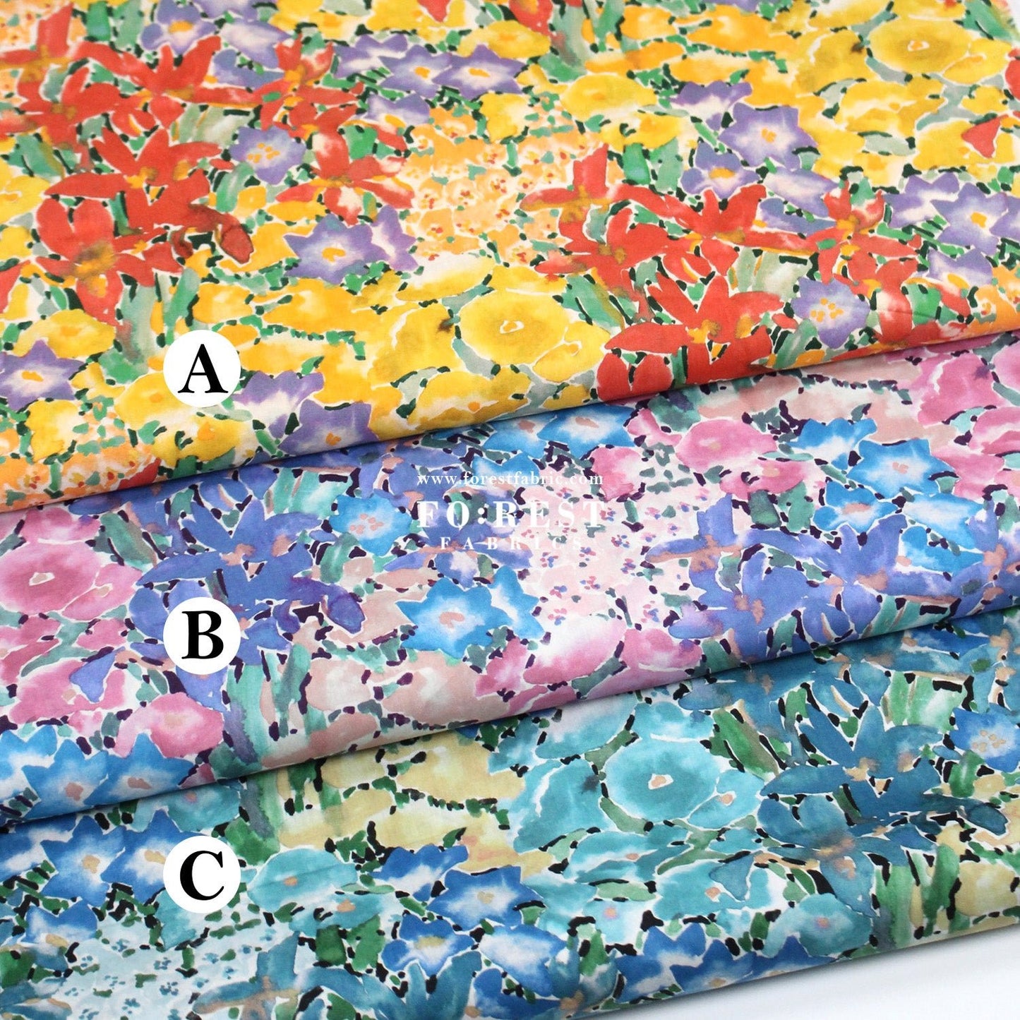 Liberty of London (Tana Lawn™ Cotton Fabric) - Ellis Garden - FO:REST Fabric 布恩堂Liberty fabrictana lawnjapanese fabricykk zipper