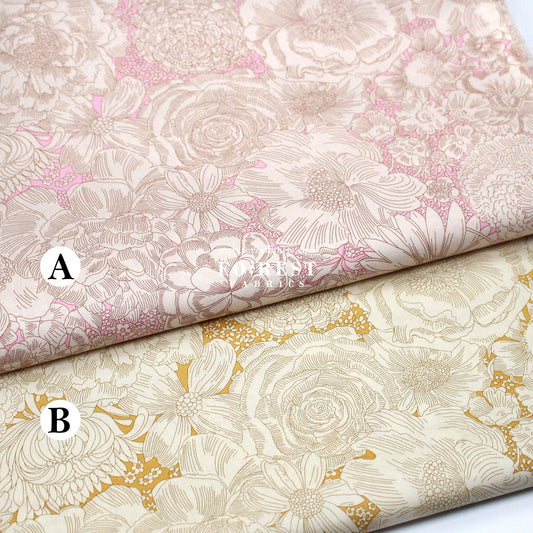 Liberty of London (Tana Lawn™ Cotton Fabric) - English Bloom - FO:REST Fabric 布恩堂Liberty fabrictana lawnjapanese fabricykk zipper