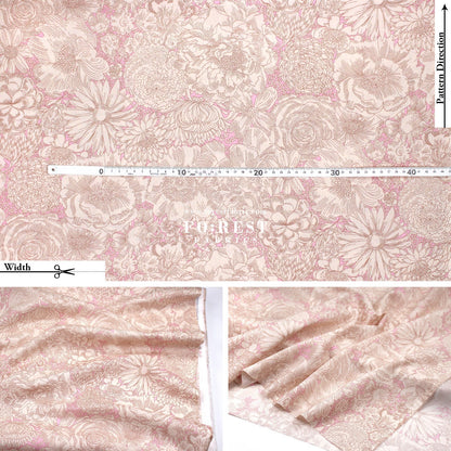 Liberty of London (Tana Lawn™ Cotton Fabric) - English Bloom - FO:REST Fabric 布恩堂Liberty fabrictana lawnjapanese fabricykk zipper