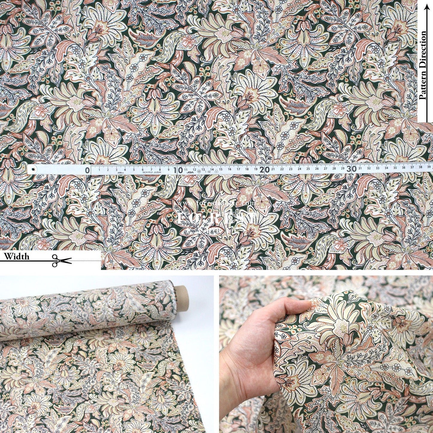 Liberty of London (Tana Lawn™ Cotton Fabric) - Enzo Antonio - FO:REST Fabric 布恩堂Liberty fabrictana lawnjapanese fabricykk zipper